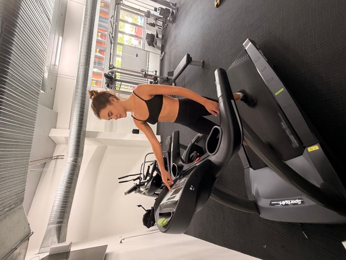 Female working out at Gold Coast University Campus Gym