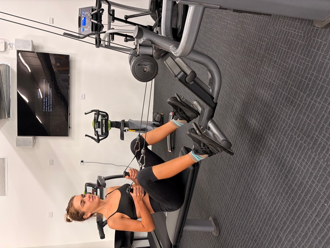 Female working out at Gold Coast University Campus Gym