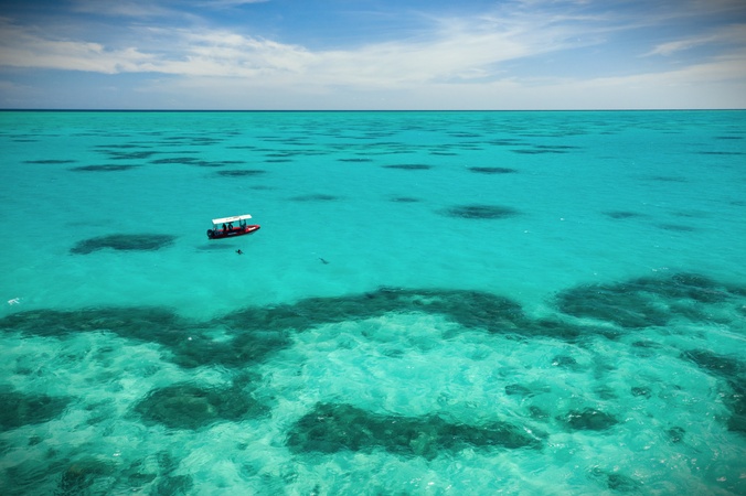 Boat on a reef