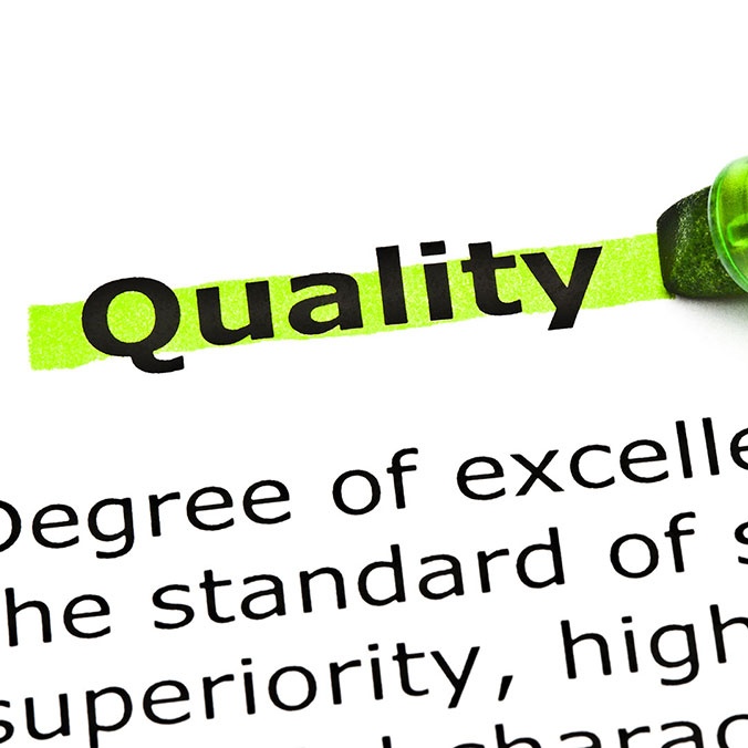 text with the word quality being highlighted with a green highlighter pen