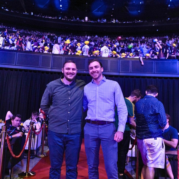 Dr Kyle Bennett & Dr Dylan Poulus attend an esports tournament