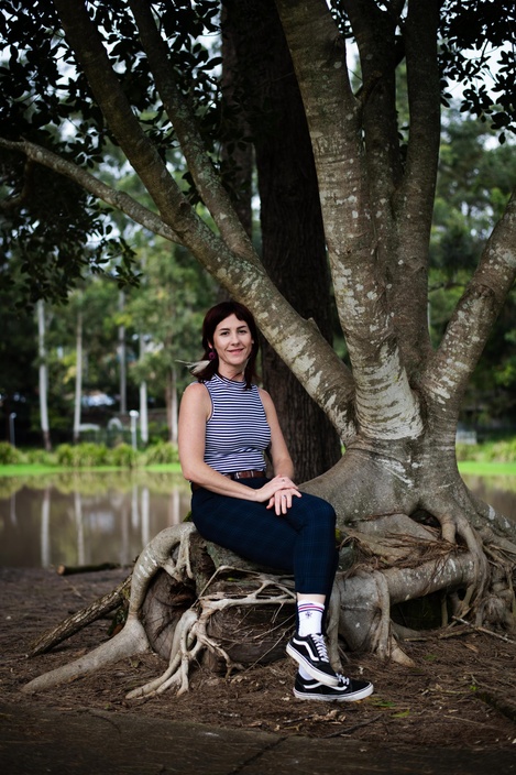 Keyarrah De Launey outside at Lismore campus