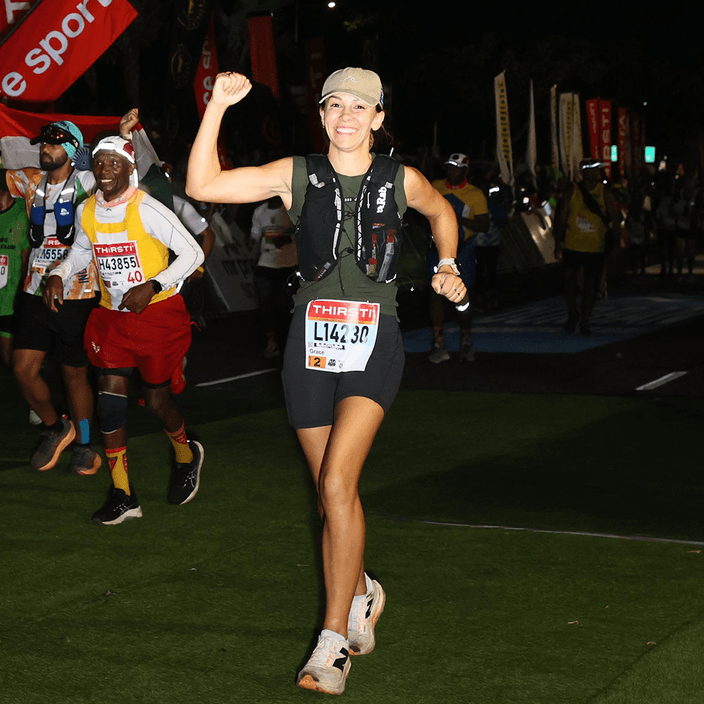 Grace Redden at an ultramarathon in South Africa