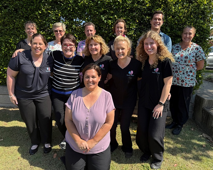 Nursing alumna Haley Hodgson and the Maclean Medical team