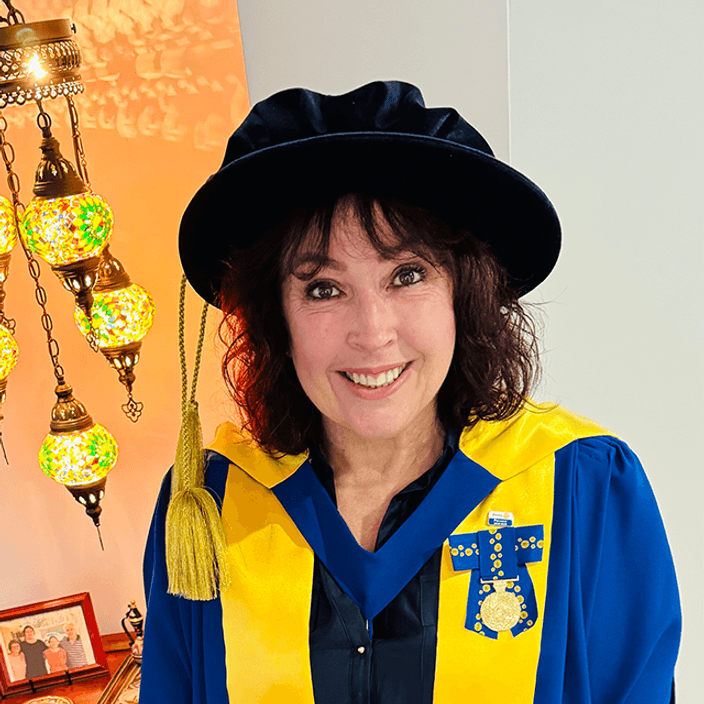 Women in PhD graduation robes