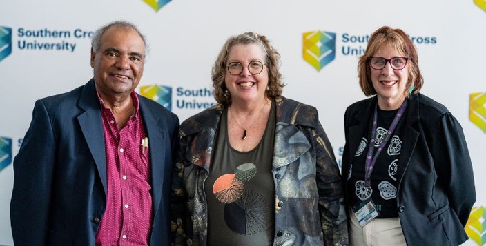 Rod Williams, Jennene Greenhill & Kym Yuke stand together