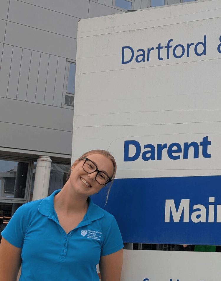 SCU students in the UK on placement