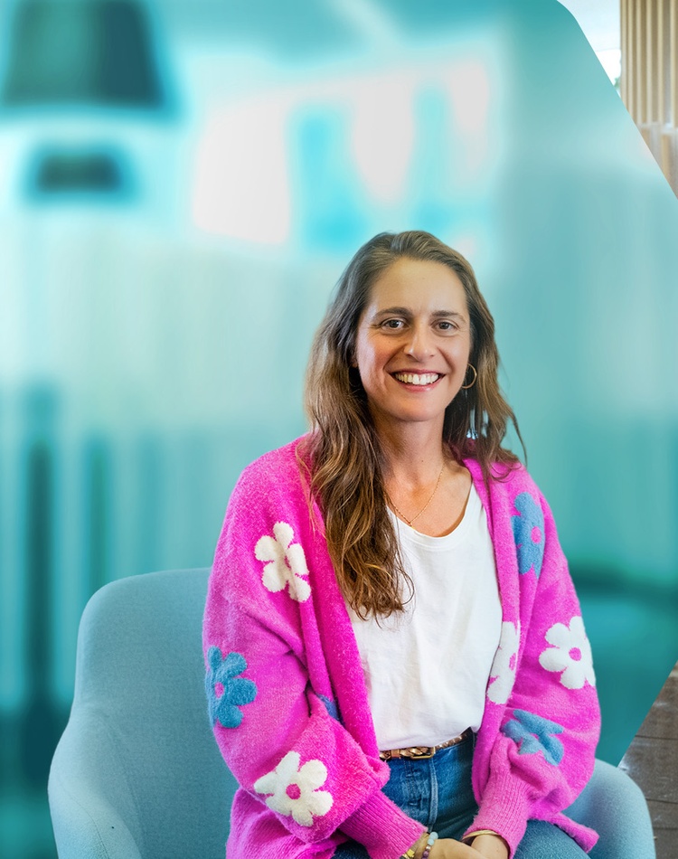 Student sitting in the Gold Coast Campus library