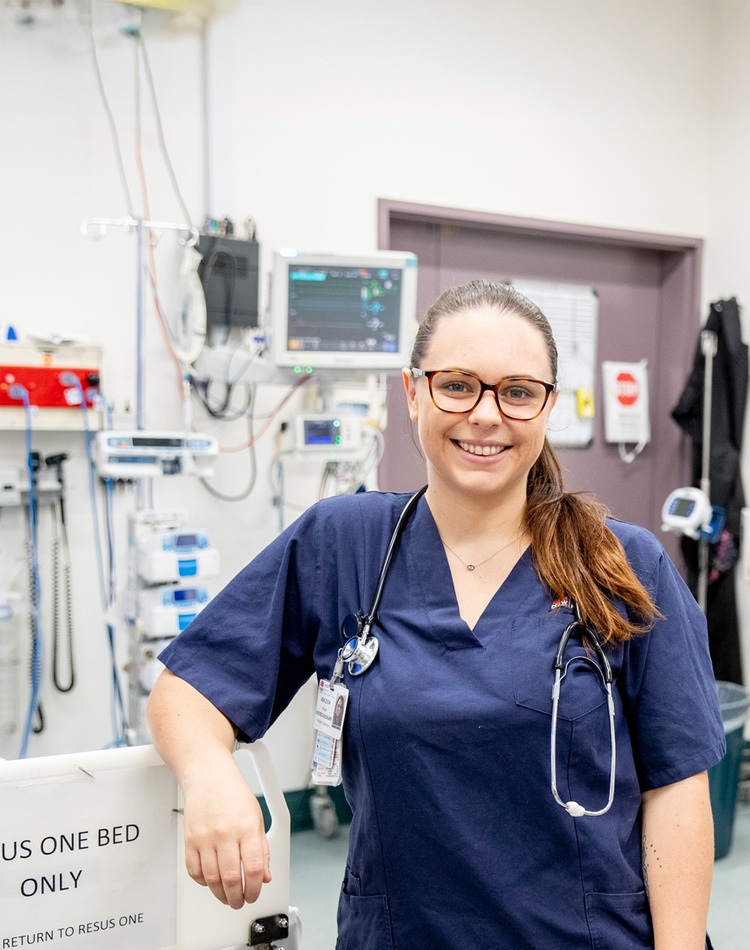 female nurse at work in a hospital