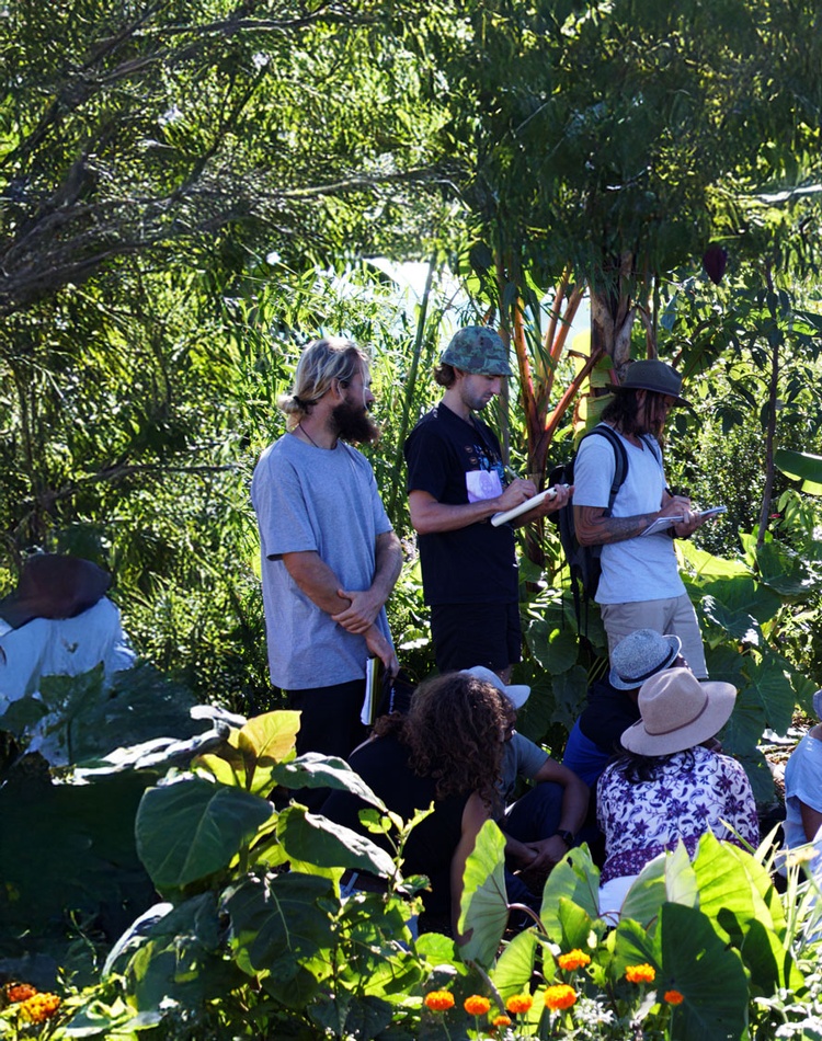 group of regen Agriculture students on field trip