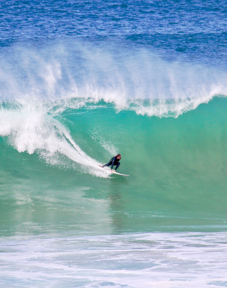 Person surfing