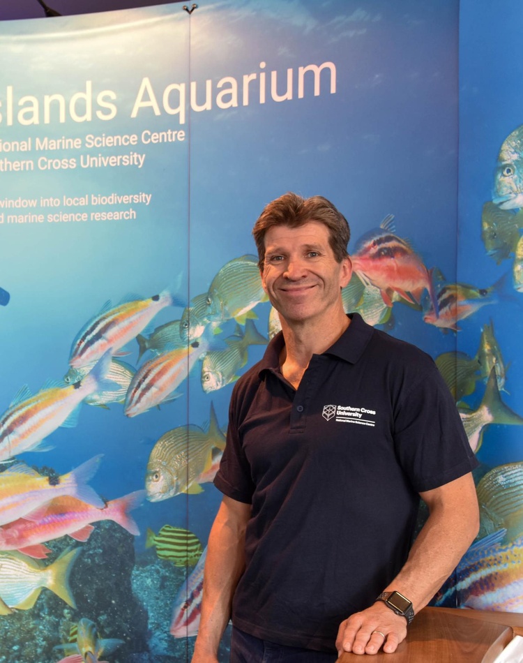 Professor Brendan Kelaher at the National Marine Science Centre