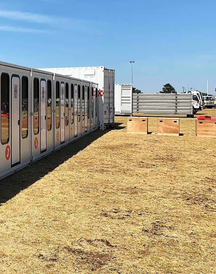 A picture of Humanihut, the award-winning emergency accommodation concept lauded globally for its humanitarian approach to sheltering people in need.