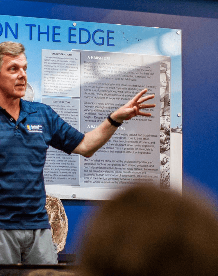 Stephan Soule giving school engagement talk