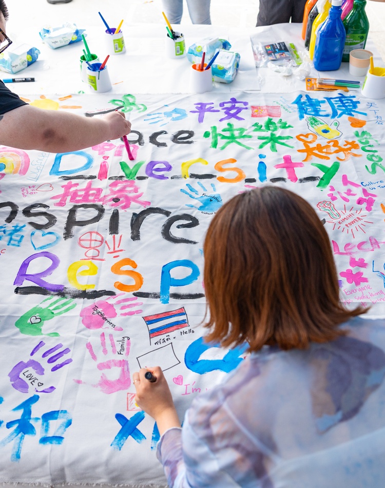 Fusion Festival painted collage