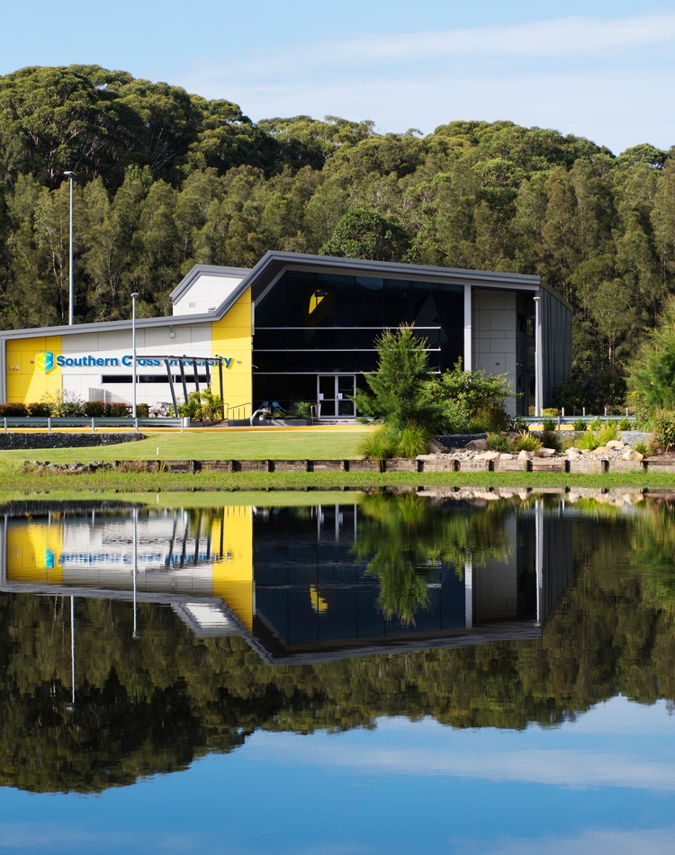Lake view on Coffs Harbour campus