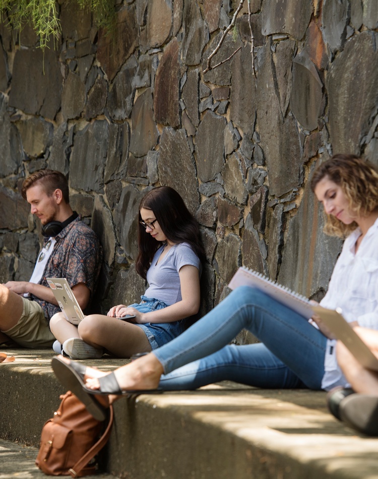 Students studying on Lismore Campus - Shut up and Write session banner