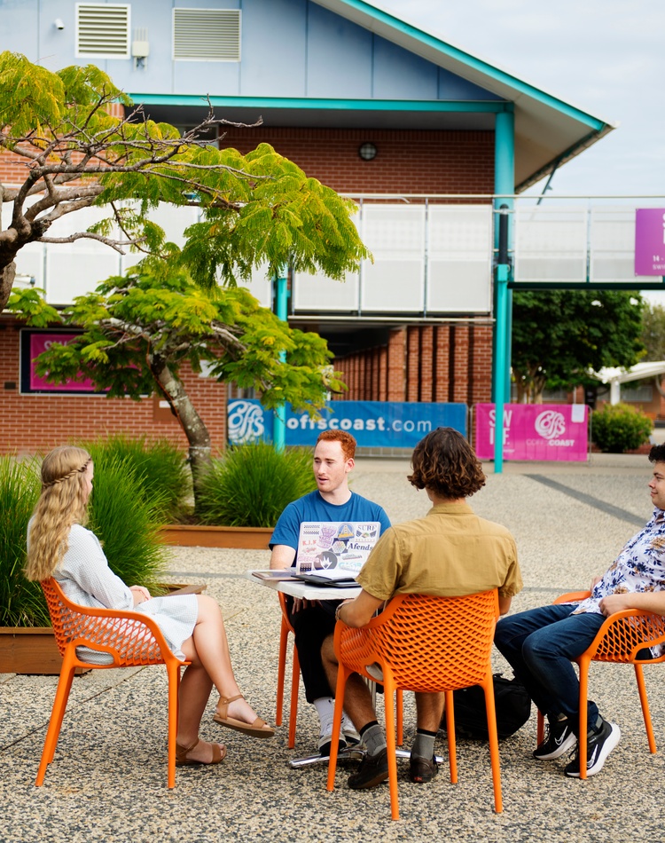 Students at table