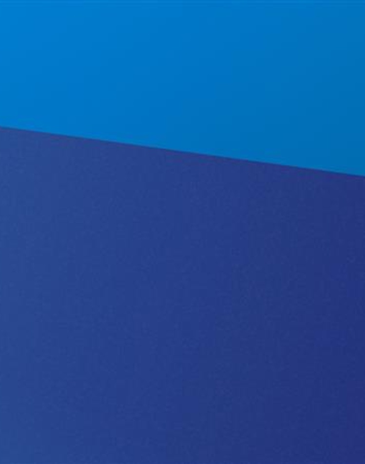 Two shades of blue on a banner