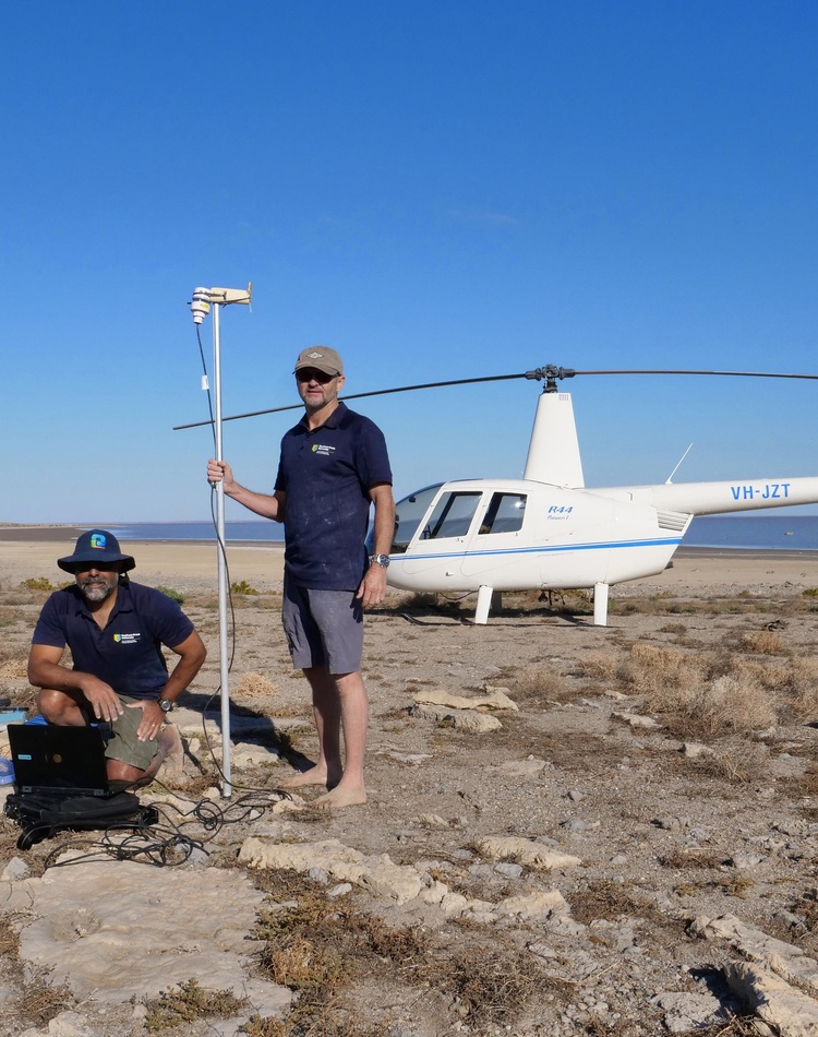 Brad Eyre Dirk Erler at Lake Eyre