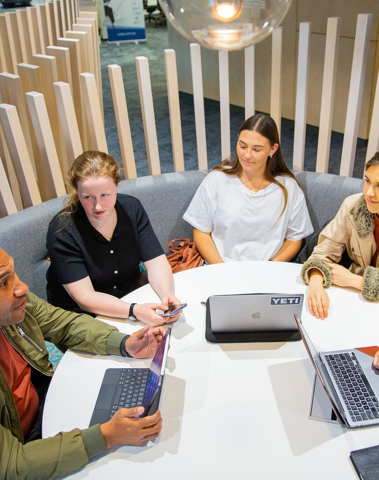 Student studying at Gold Coast Library