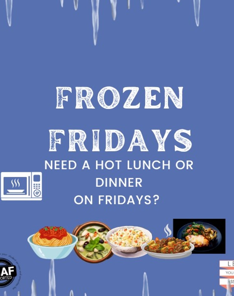 Frozen meals web banner for LEXSA Frozen Fridays