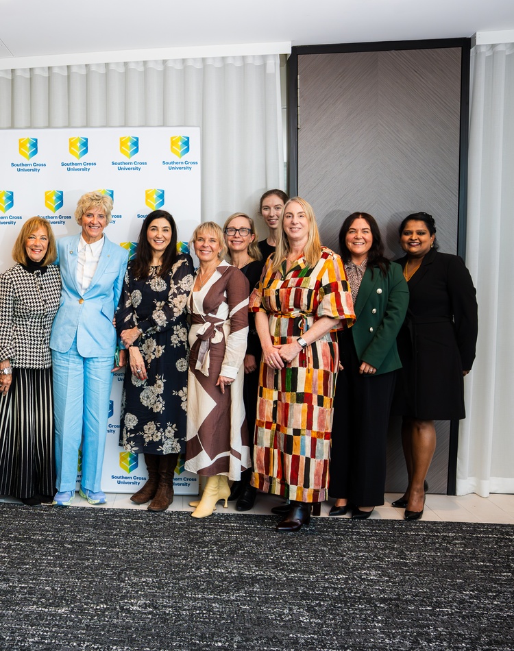 Group photo of attendees at the Women in Healthcare Leadership Fund launch luncheon.