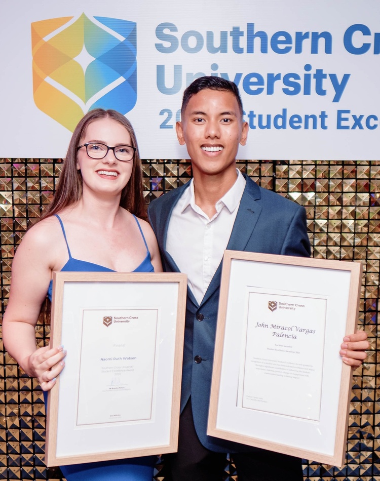 Award presentation from the 2023 Student Excellence Awards