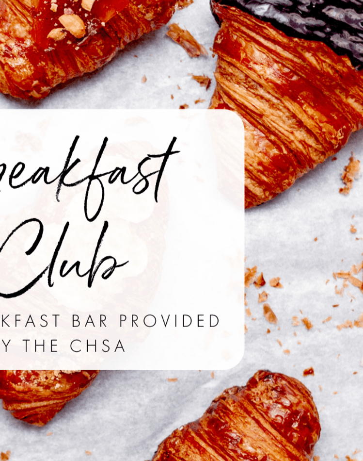 CHSA free breakfast club banner
