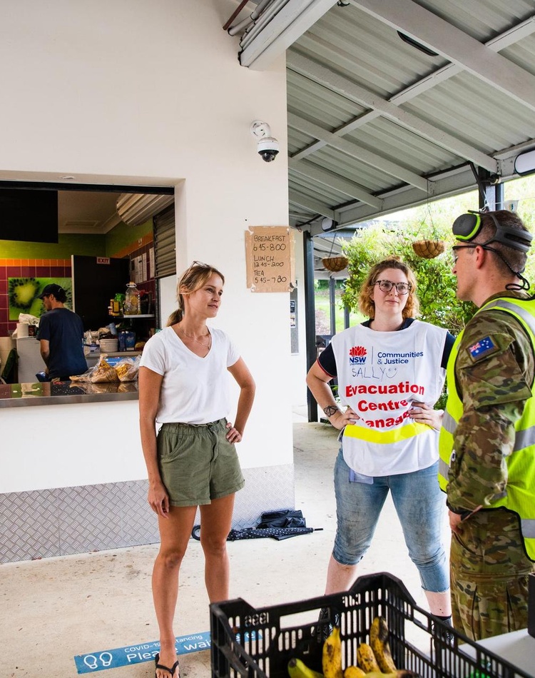 Flood recovery evacuation zone Lismore