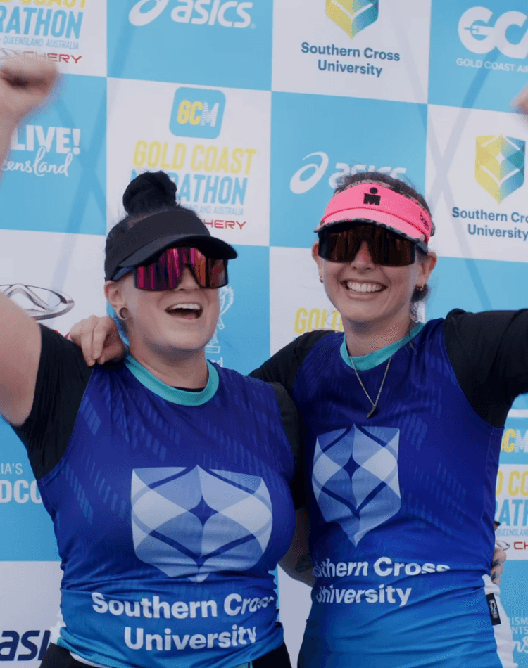 Students celebrating Gold Coast marathon 2023