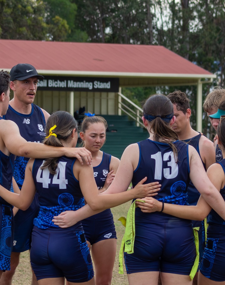 Team huddle