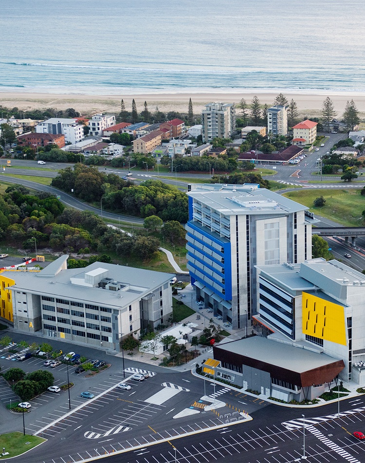 Aerial view of SCU Gold Coast campus