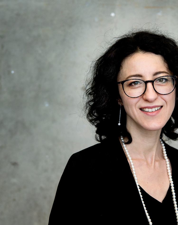 Woman smiling at camera