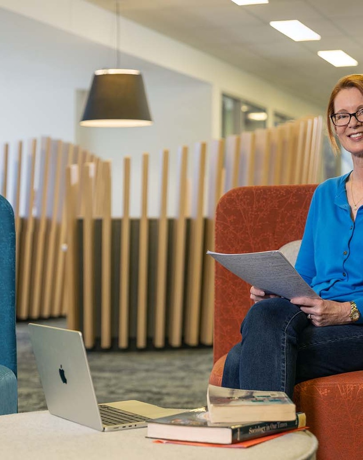 Psychology student at the Gold Coast campus library