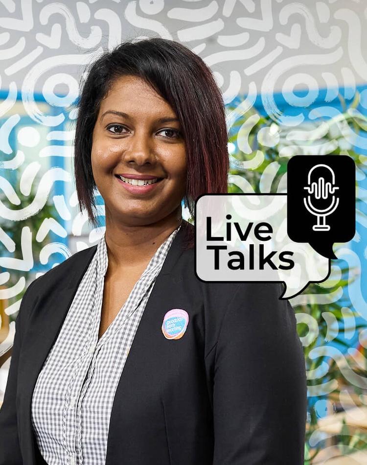 Early Childhood Education with the edited background for live talks