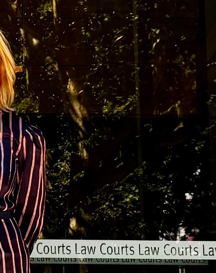Law graduate Sam Forrester at NSW Supreme Court