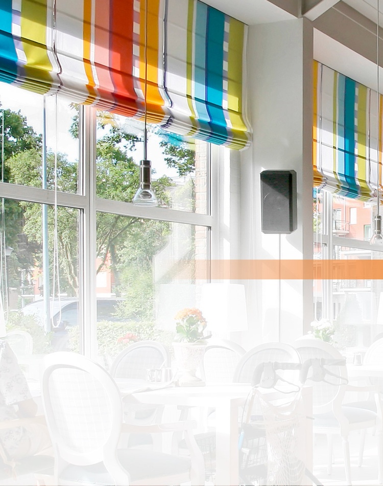 Retirement village scene with Rainbow graphic on top