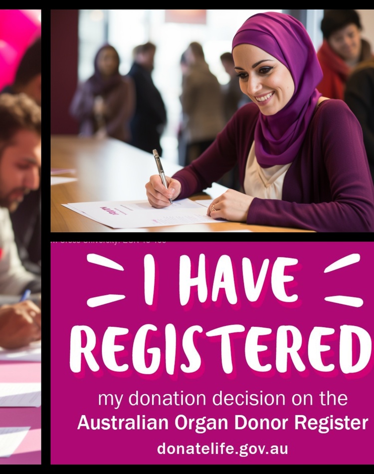 Organ donation I have registered poster