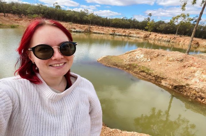 Occupational therapy student Tara Fritz in Charleville QLD