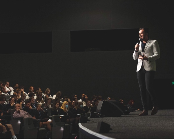 Lachie Smart, hosting the Future Leaders event