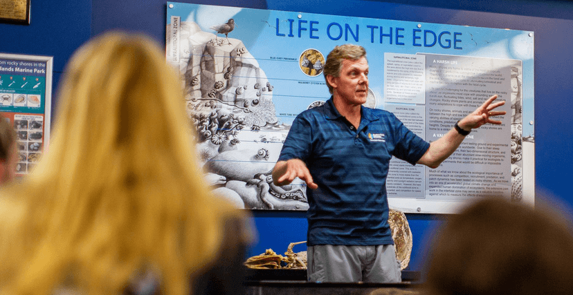 Stephan Soule giving school engagement talk