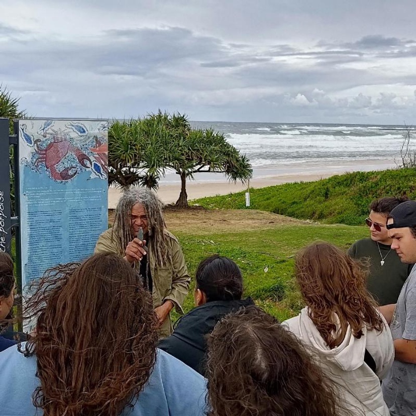 Indigenous event on beach front