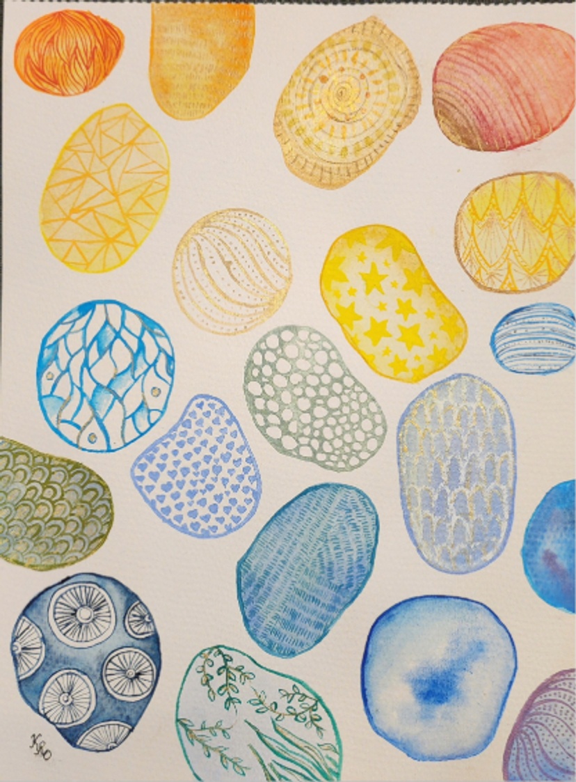 Round painted circles