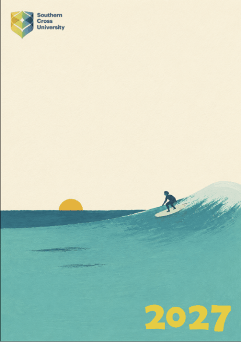 A surfer on a wave
