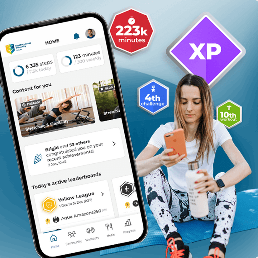 mock iphone showing fitillion platform