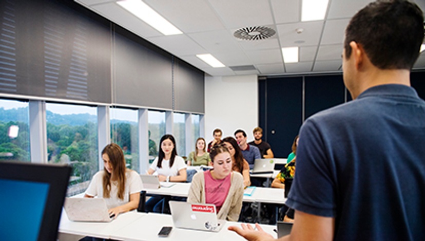 Group of students in class