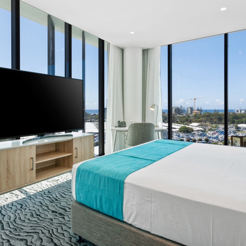view of coast from hotel room