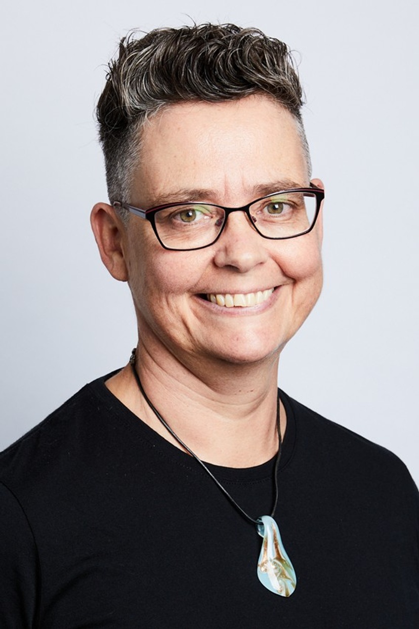 Woman smiling at camera