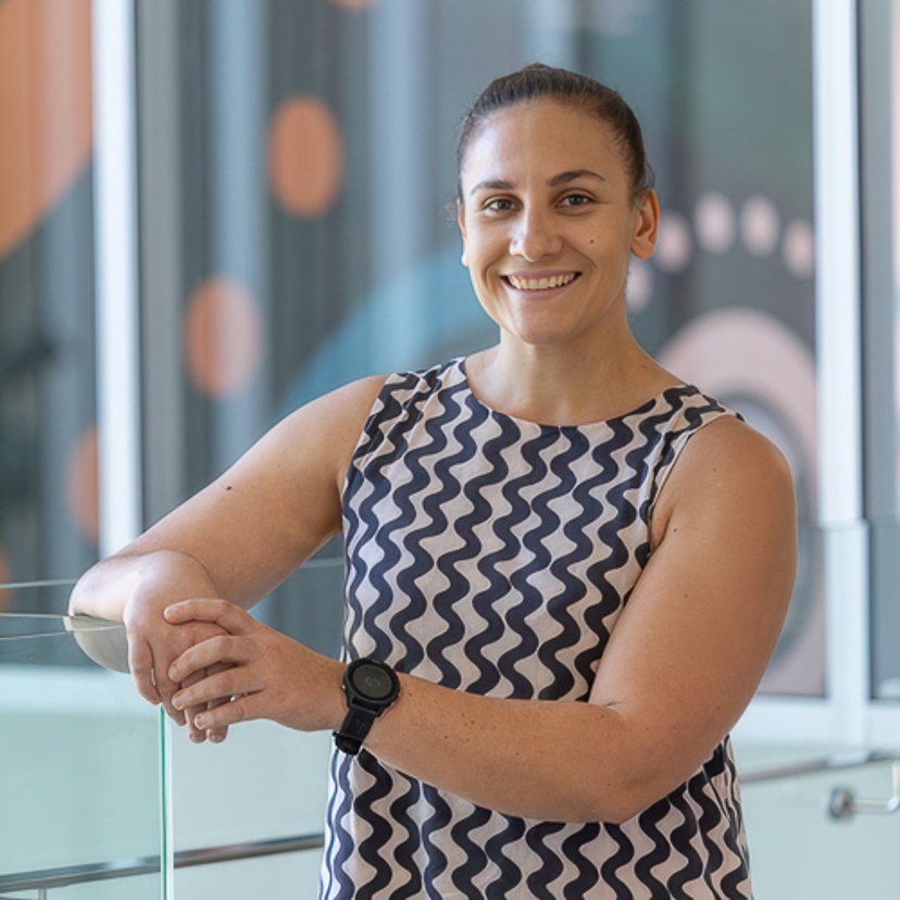 Woman smiling at camera